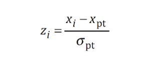 Formule du score z