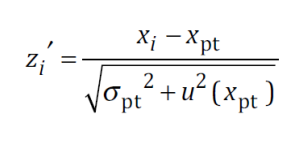 Formule du score z'
